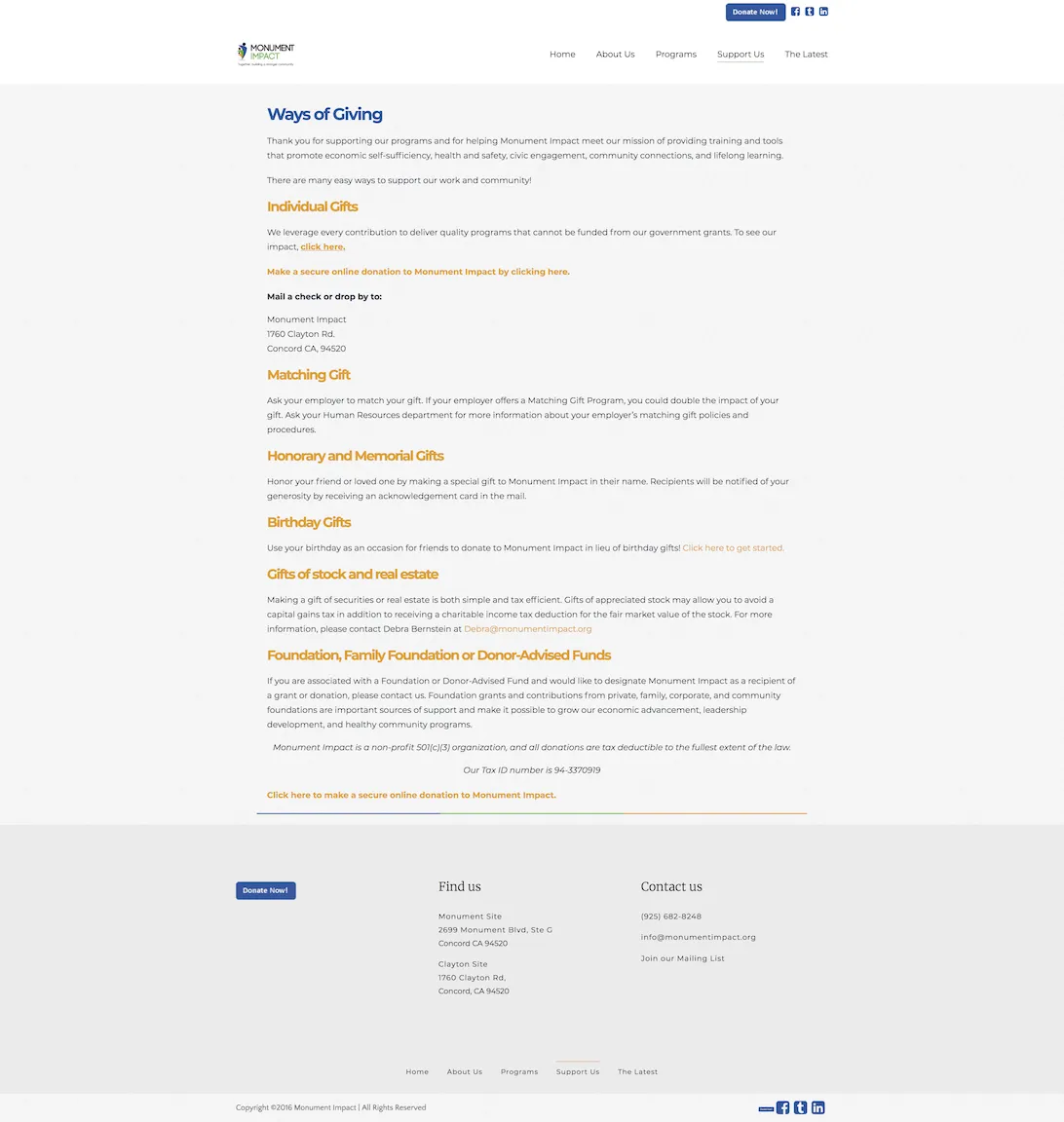 Ways of giving page design before Cintia's work.